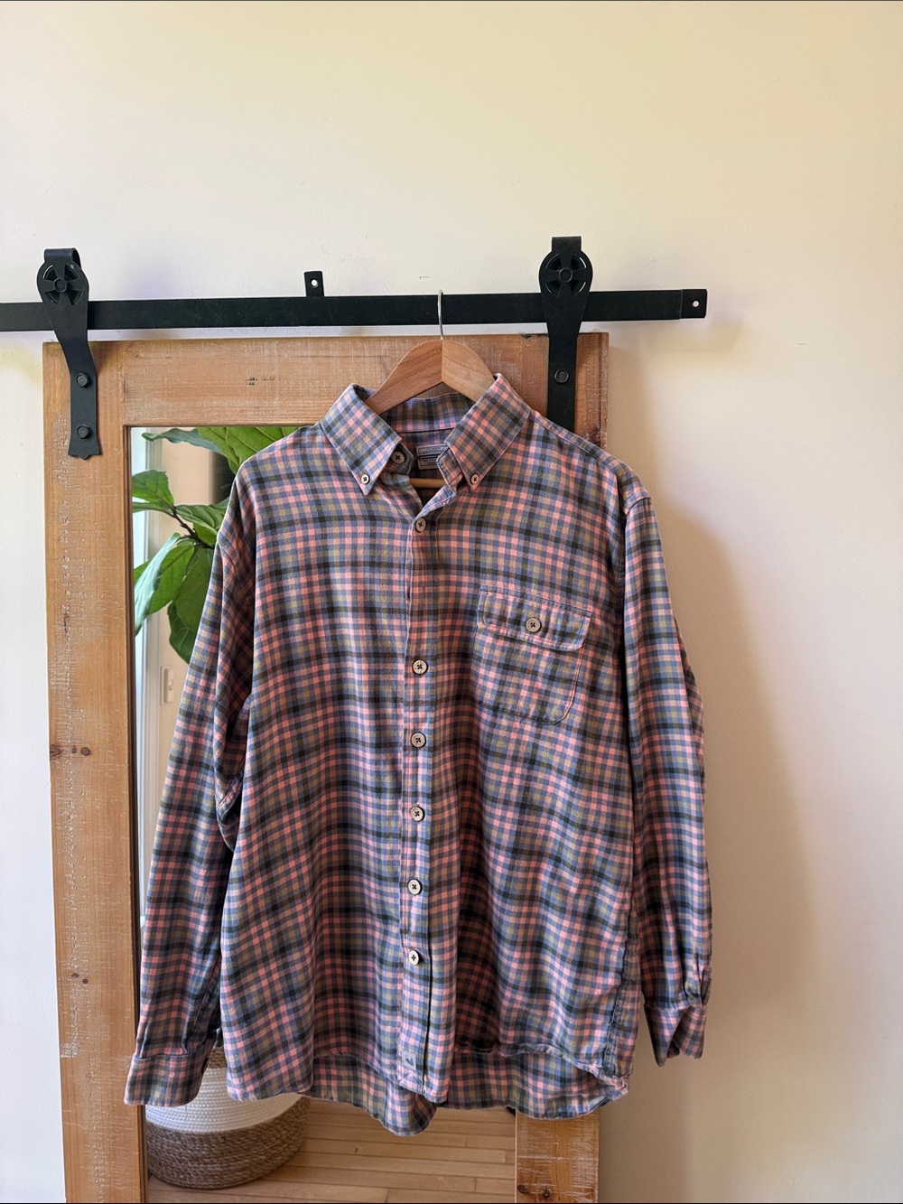 Southern Marsh Plaid Flannel Shirt Size L